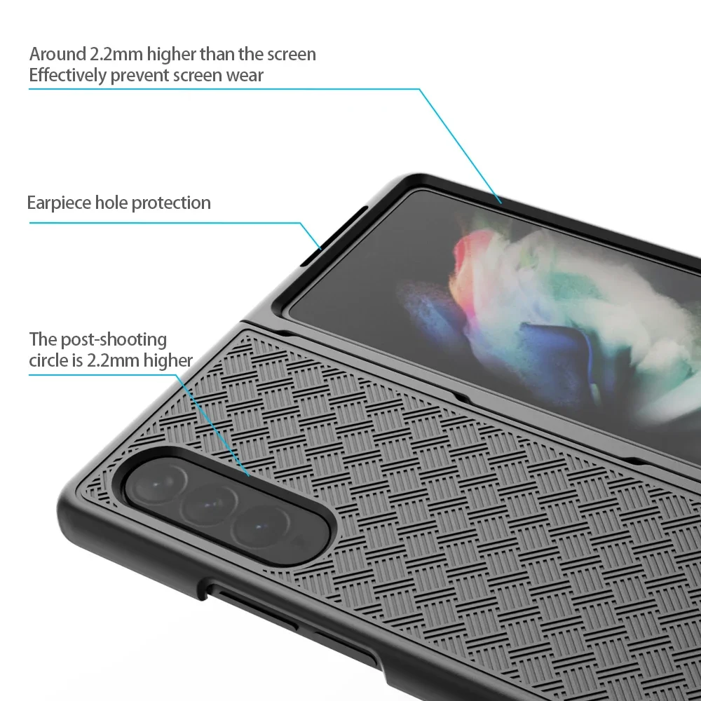 Hard Armor Funda Case for Samsung Galaxy Z Fold 6 5 fold6 Fold4 Fold3 Fold 4 3 Fold5 5G ZFold5 Belt Clip Holster Folding Covers