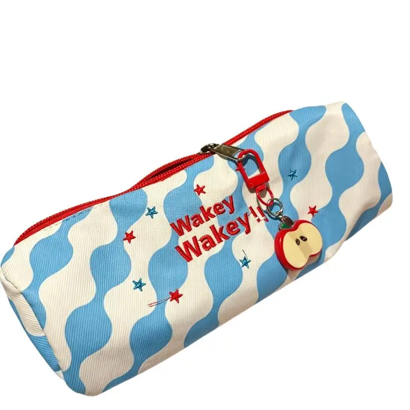 1 Stück Niedliches Dopamin-Farbstift-Etui, bestickt, große Kapazität, Stiftetasche, Schreibwaren-Tasche, Schulbedarf – Detail 7