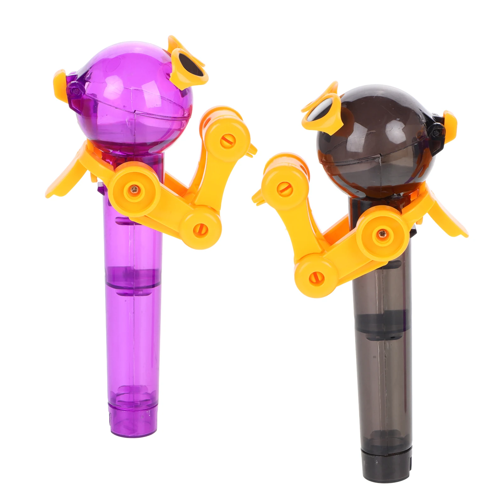 

2pcs Dinosaur Lollipop Robot Creative Holders Plastic Baby Toys Great Storage Halloween Candy Dispenser Organizers Fun Pop Up