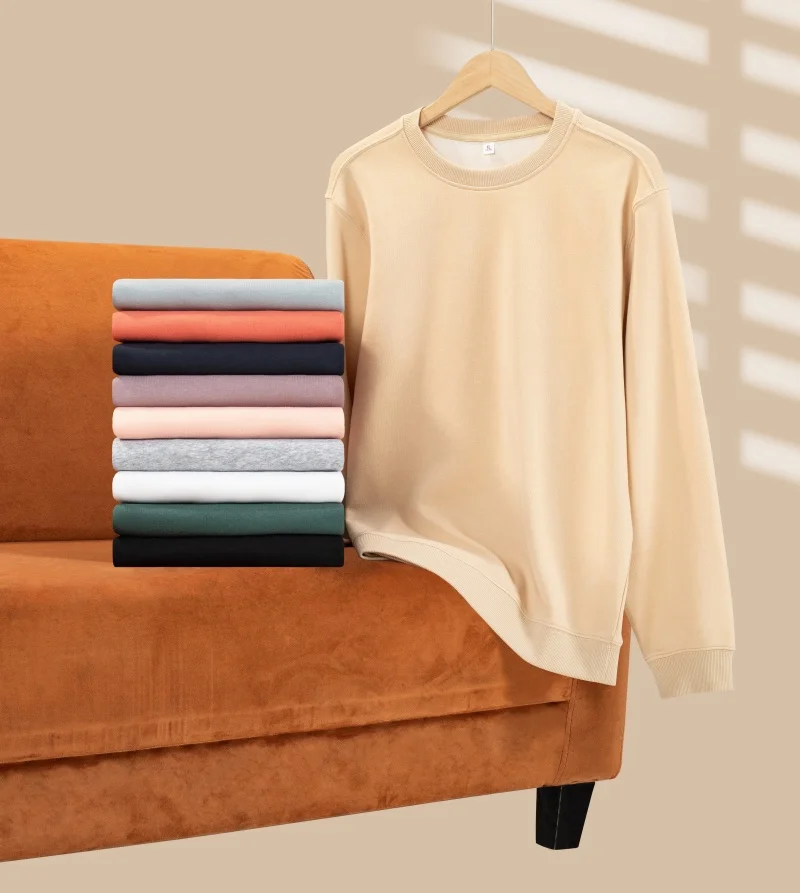 Candy Color Hoodie Loose Solid Color Spring Autumn Winter Men Women Plush And Thick Versatile Top Sweatshirts Couple Pullove