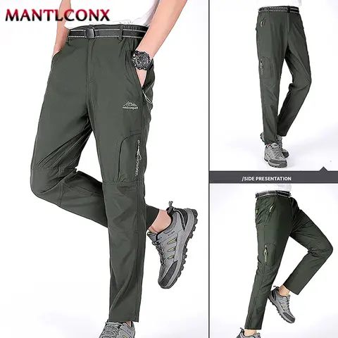 New Summer UV-Proof Men Hiking Pants Breathable Quick Dry Fishing Pants Men Tactical Trousers Summer Sports Men's Pants Camping
