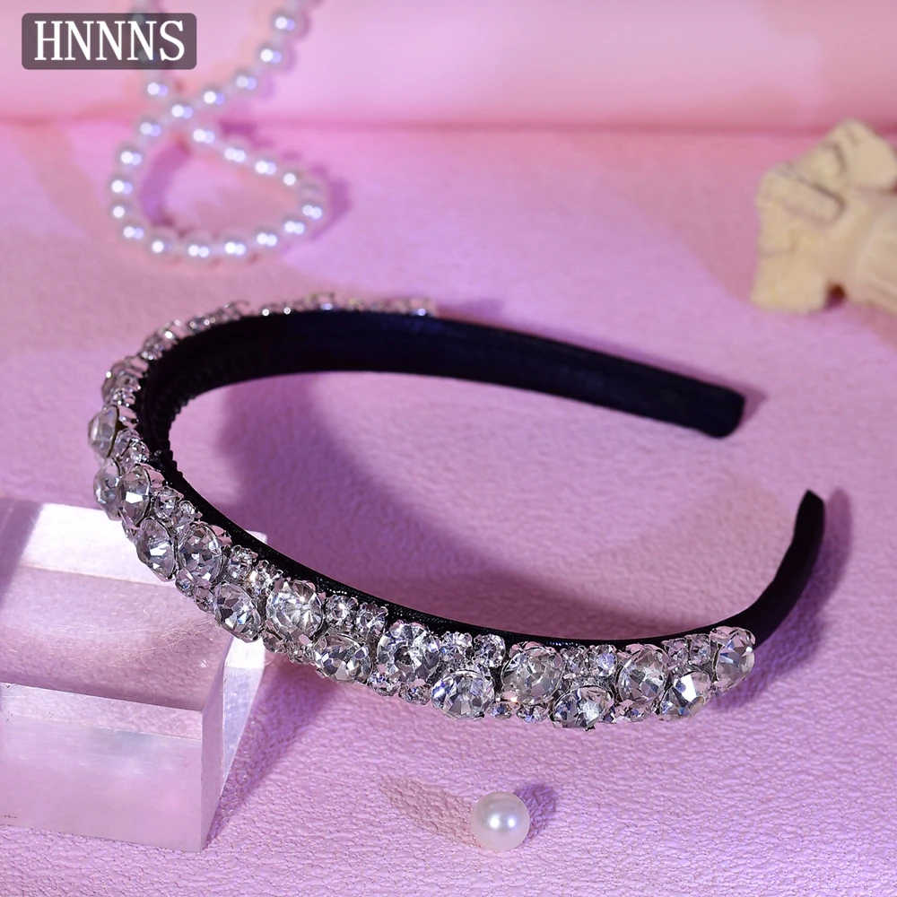 Topqueen faixa de cabeça de casamento com strass, estilo extremamente simples, feita à mão, feminina, elegante, banquete, festa, yxa94