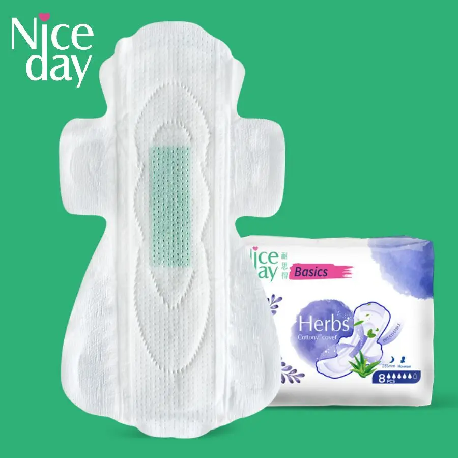 وسادات المناديل الصحية للتبريد والعناية بالأعشاب من Niceday - عبوات متعددة