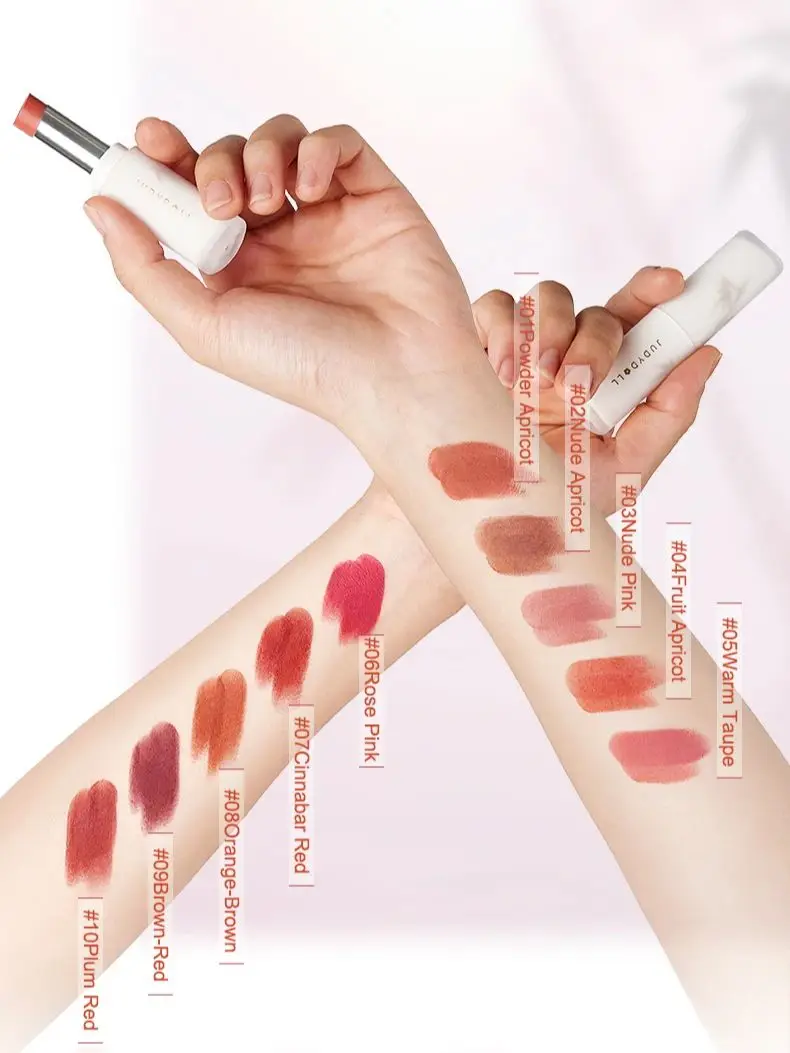 Judydoll Velvet Matte Lipstick, Soft & Lightweight, High-Pigment, Long-Lasting, Smooth Application for Elegant & Chic Lips