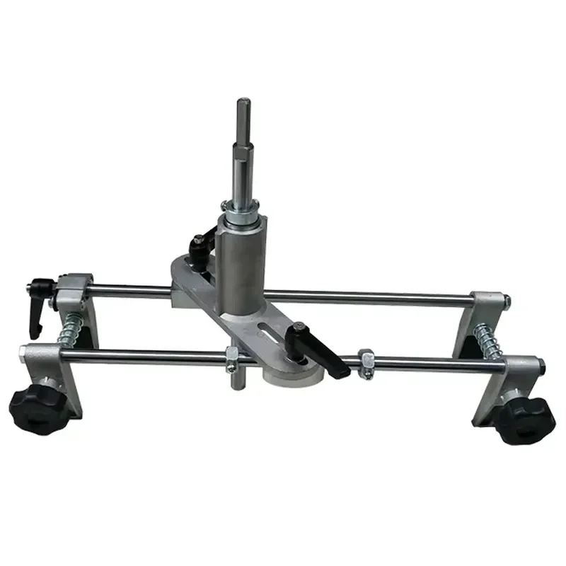Wood Mortiser, Door Mortise Jig Mortice Kit with 3 Cutters and 2 Wrenches, Work Well with Electric Drill