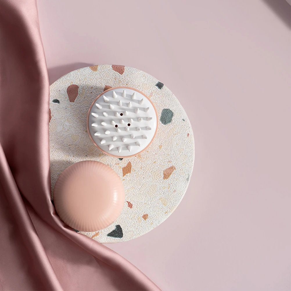 

Silicone Shampoo Brush Hair Washing Massage Comb Anti Slip Handle Dual Use Cleaning Tool Travel Outdoor Family