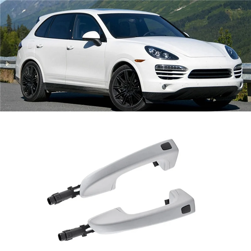 

Car Outside Door Handle W/Key Button For Porsche Cayenne 3.0L 3.6L 4.8L 2011-2018