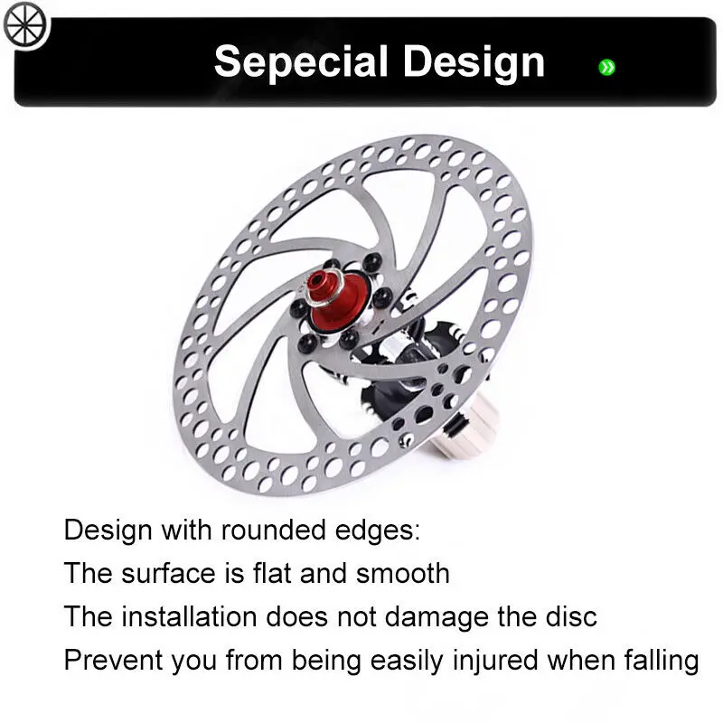 ZOOM Brake Rotor 140mm 160mm 180mm 203mm MTB Brake Disk 6 Bolts Bike Disc Rotors Bicycle Hydraulic Brake Disc Rotor for Bicycle