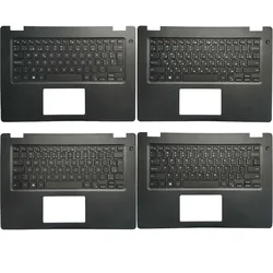 새로운 브라질/미국/러시아어/스페인어 키보드 Dell Latitude 3490 E3490 용, 손목 받침대 상단 커버 케이스 포함