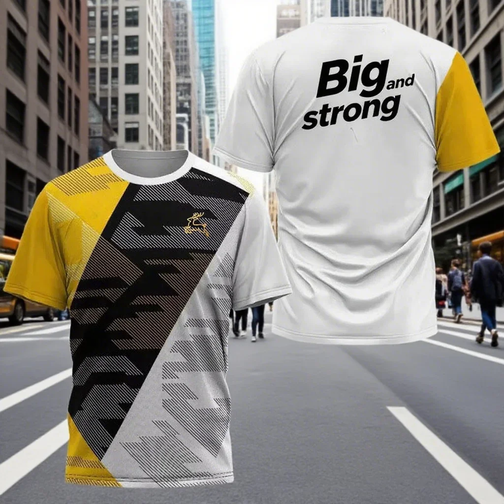 

Men's 3D Fashion Printed Ball Shirt Youth and Children's Sports Clothing Oversized Training Clothing Breathable Neutral T-shirt