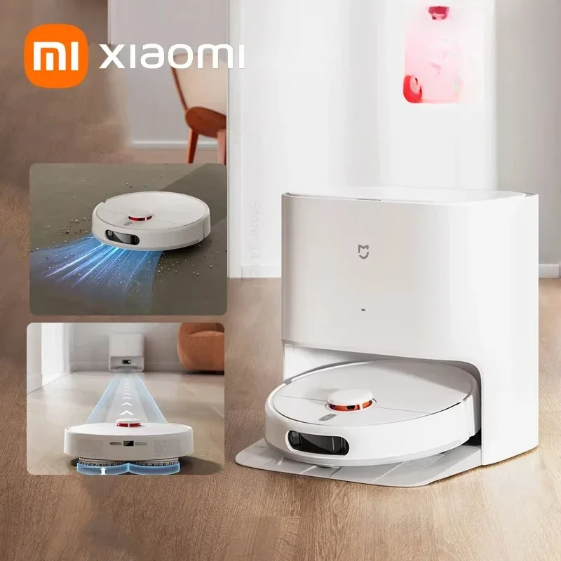 XIAOMI MIJIA Самоочищающийся робот-пылесос Mop 2 Умный дом Подметание Высокоскоростное вращающееся скручивание 5000 PA Циклонное всасывание XIAOMI MIJIA Самоочищающийся робот-пылесос Mop 2 Умный дом Подметание Высокоскоростное вращающееся скручивание 5000 PA Циклонное всасывание