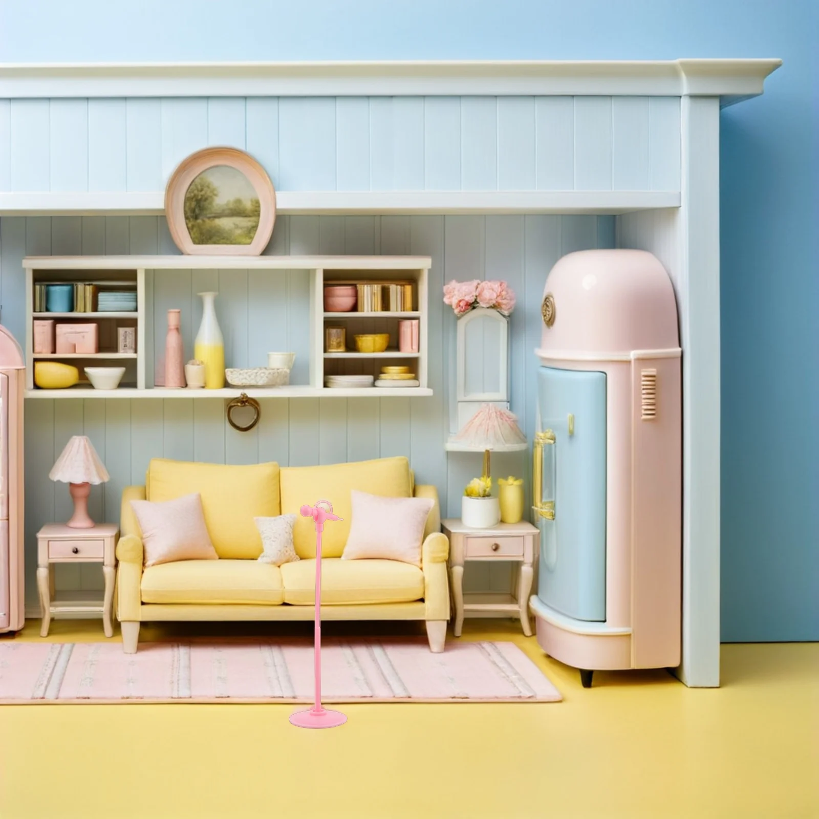 25 stücke Kinder Mini Mikrofon Kompakte Design Rolle Spielen Mit Ständer Langlebig Kunststoff Desktop Schlafzimmer Spielzimmer