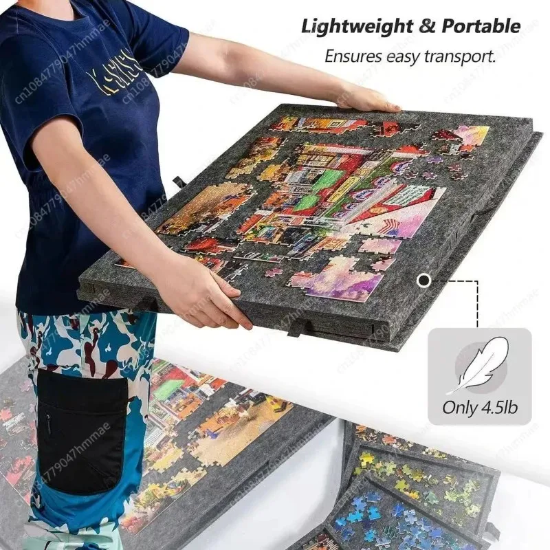 

Portable Puzzle Sorting Board Top Quality 6-Drawer Puzzle Table with Bracket Cover for Easy Organization And Storage
