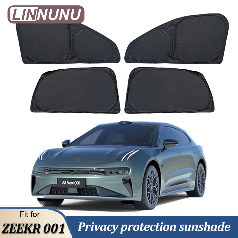 

LINNUNU козырек от солнца для автомобиля Sunshade Fit for ZEEKR 001, защита от солнца на лобовое стекло, защита от УФ-лучей, теплоизоляция, аксессуары для шторы