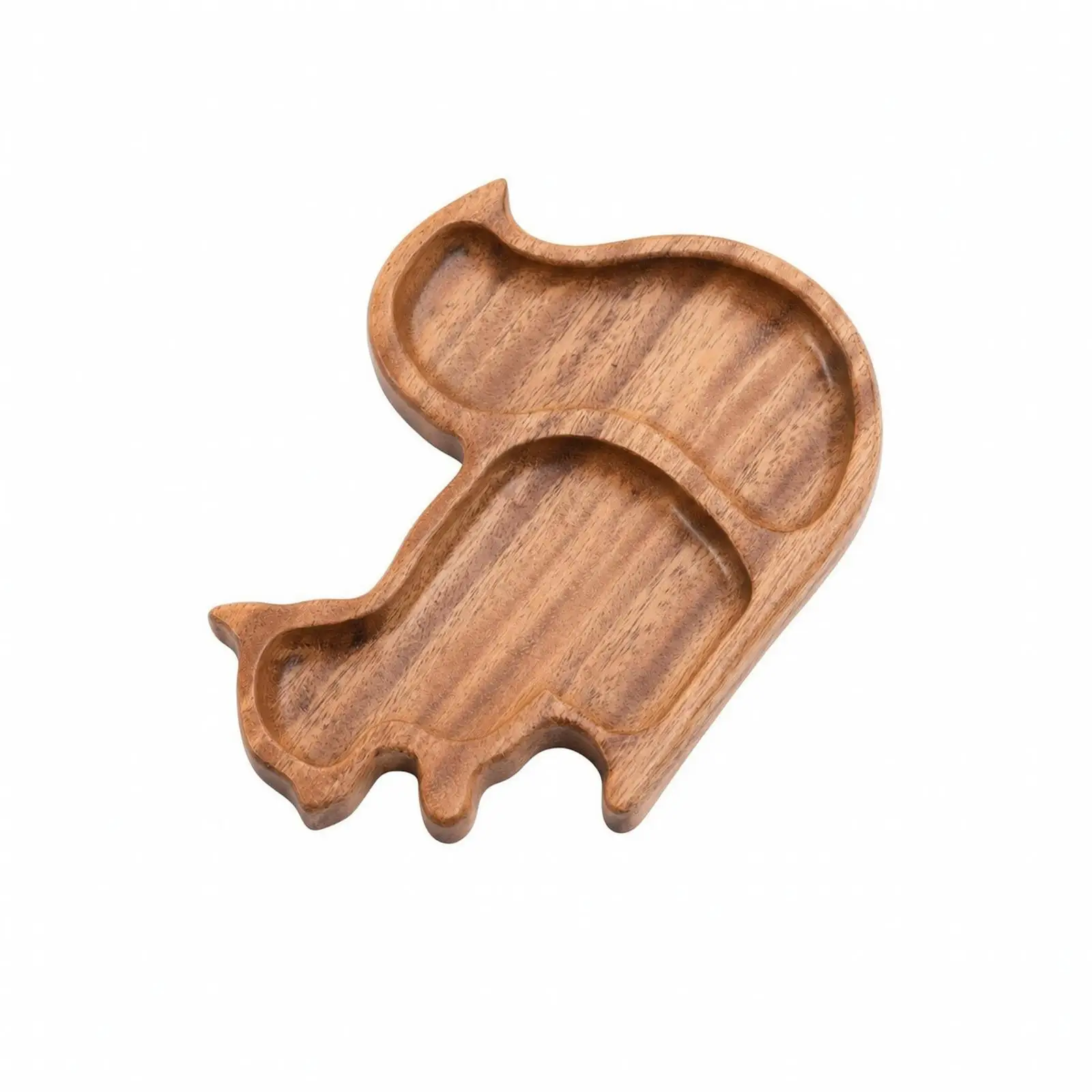 Squirrel Tray Rustic Platter with Sections Compact for Coffee Break