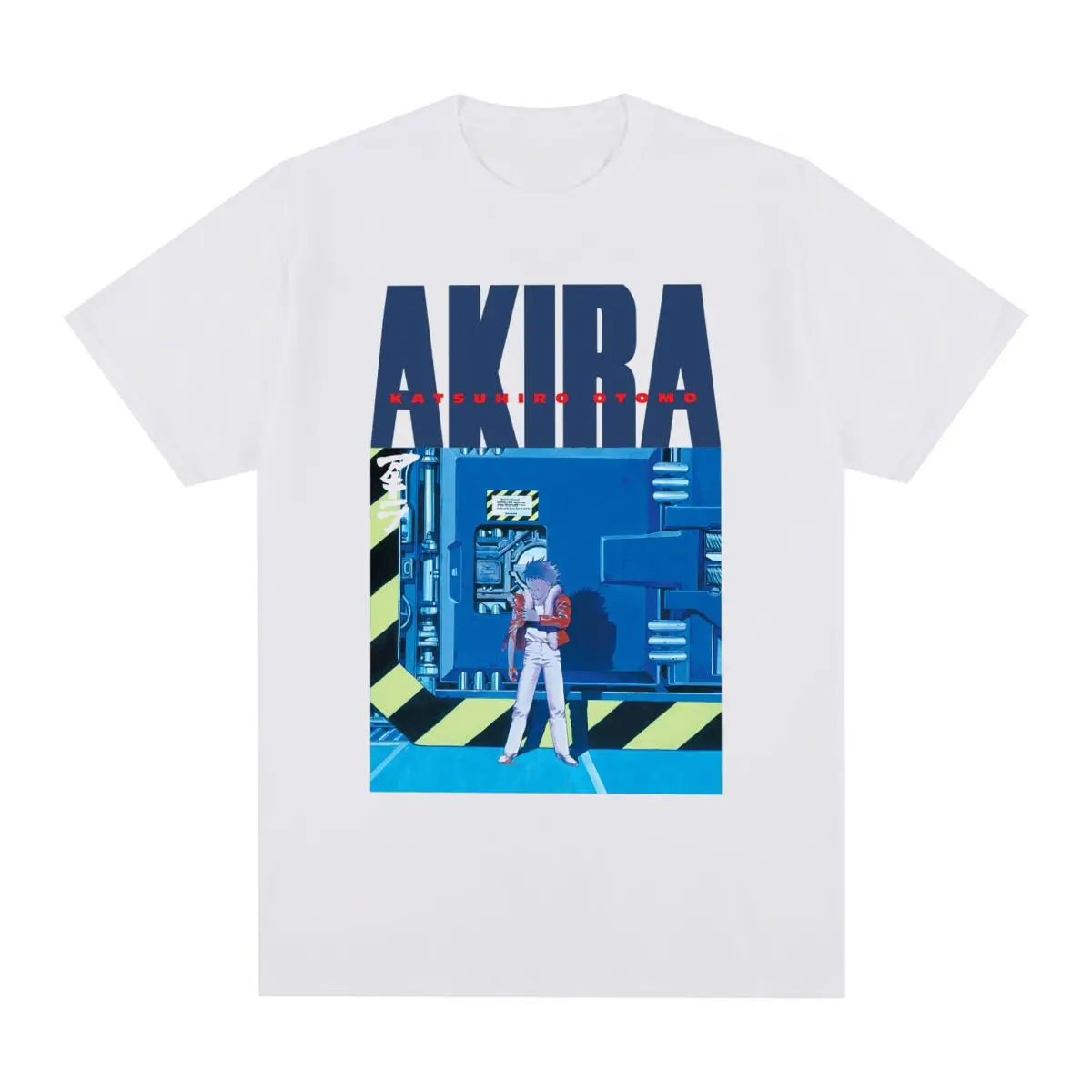 Akira Vintage T-shirt Japanese City Casual Retro Anime White Cotton Men T shirt New Tee Tshirt Womens Tops