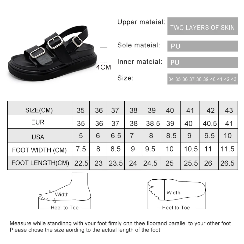 AIYUQI Sandals Women Platform Genuine Leather 2024 Summer New Roman Sandals Women Casual Beach Sandals Women