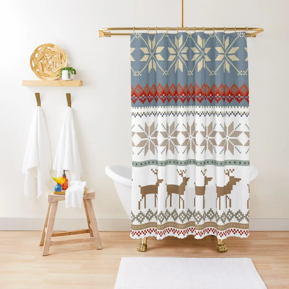 

FAIR ISLE Shower Curtain Bathroom Decor For Bathrooms Curtain