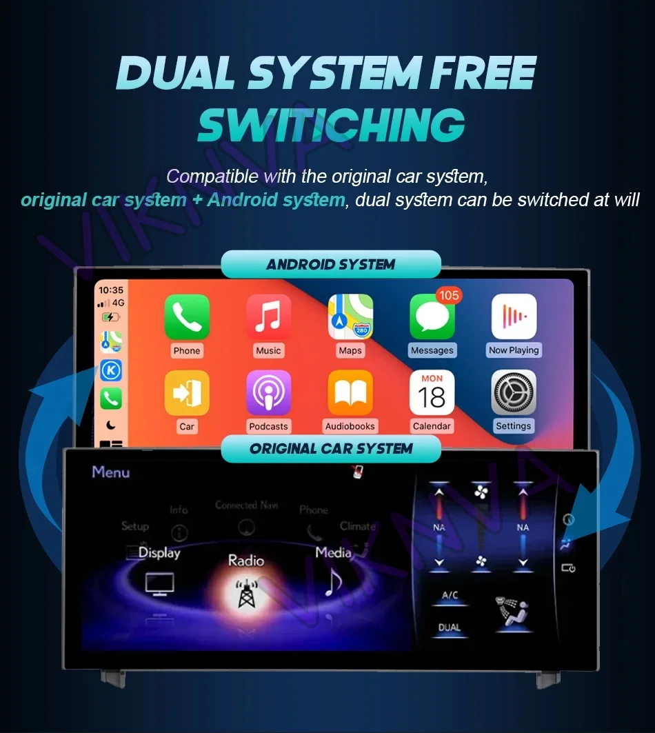 Android 14 Car Radio For Lexus IS RC 200 250 300 350 200t 300h 2013-2019 128GB Multimedia Video Player CarPlay Autoradio 4G