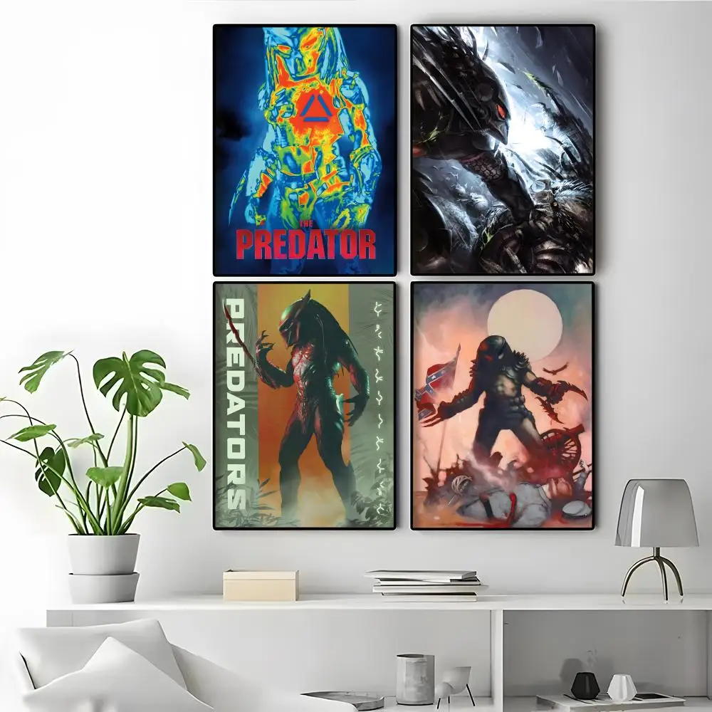 Arnold Schwarzenegger The Predator Poster HD Durable PVC Wall Art - Waterproof Thickened For Home Hotel Bedroom