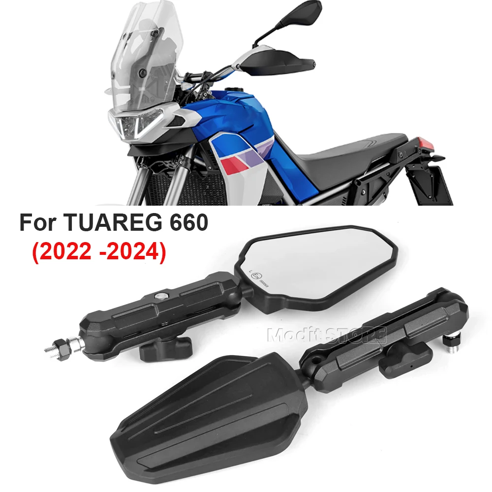 

Rearview Mirrors For Aprilia TUAREG 660 Tuareg 660 2022 2023 2024 Motorcycle Rearview Mirror Adventure Foldable Mirrors