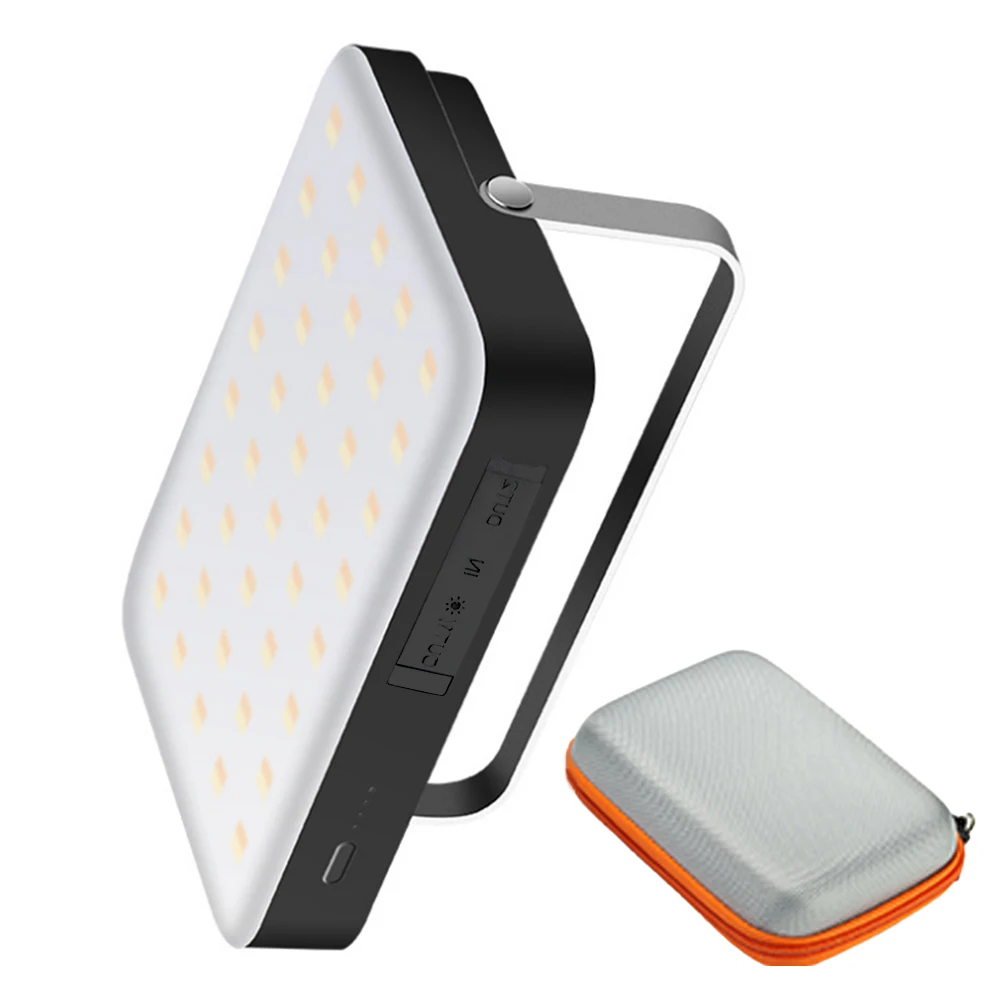 20000 MAh Camping Light 1200lm Foldable Outdoor Lighting Rechargeable Outdoor   Light with Hole