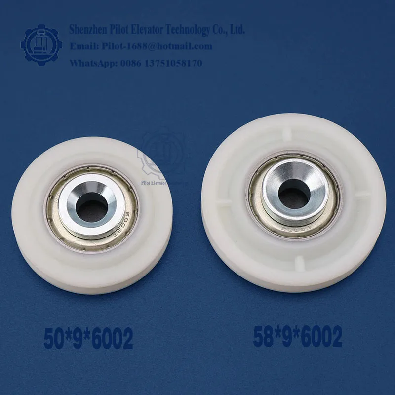 Lifters spare parts Elevator Steel Wire Rope Sheave Elevator Door Lock Wheel diameter 50mm58mm lift component