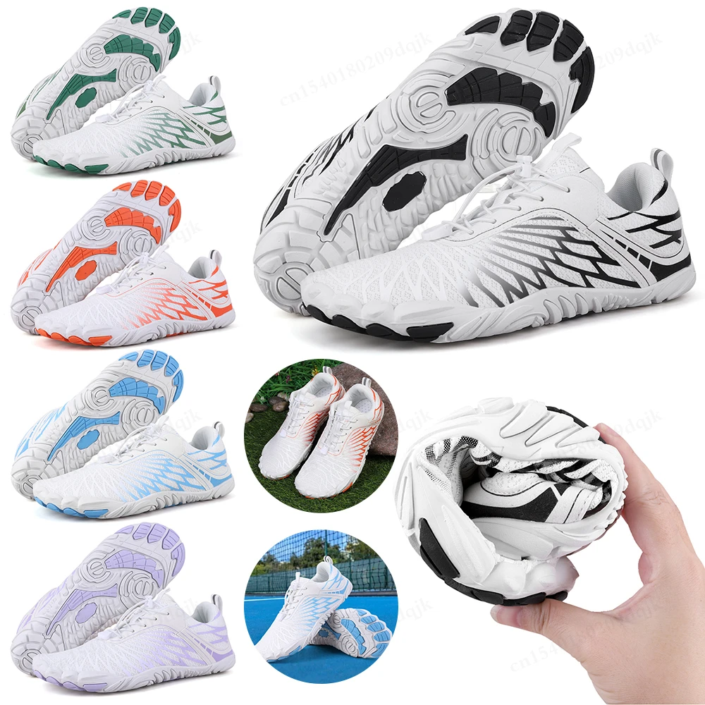 Unisex Aqua Shoes Swimming Water Shoes Women Men Barefoot Sneakers Outdoor Beach Sandals Upstream Shoes for River Sea Diving