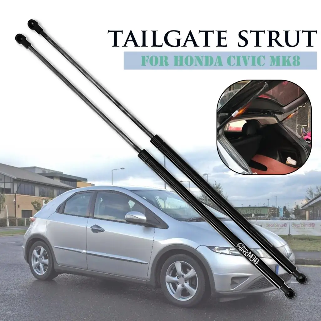 2pcs For Honda Civic Hatchback MK8 2005-2011 Tailgate Rear Boot Gas Lift Spring Struts Supports Lifters Holder Tools 74820SMGE03