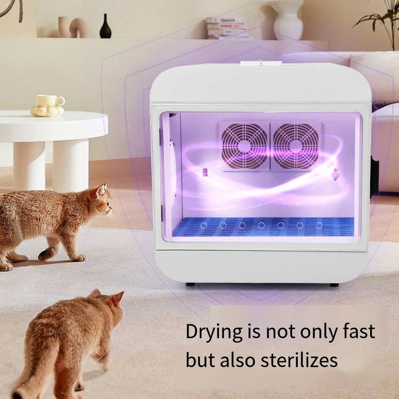 New Intelligent Pet Drying Box Automatic Cat Hair Dryer Household Small Hair Dryer Cat Dog Hair Dryer Silent Pet Products 2023