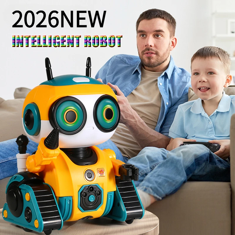 

Умный робот, интерактивный 2,4G, эмо, пульт дистанционного управления, интеллектуальный индукционный музыкальный датчик, роботизированные игрушки для детей, подарки на день рождения