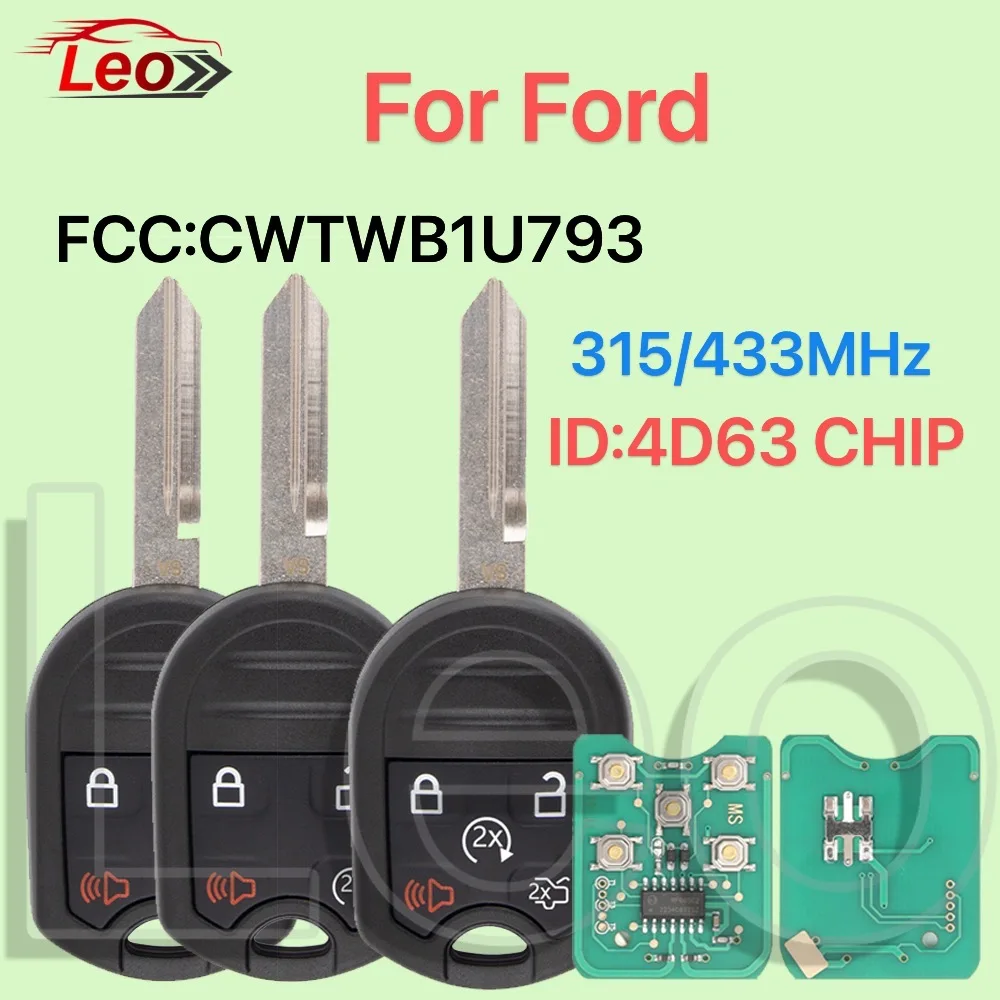 

Leo FCC: CWTWB1U793 315/433 МГц ID: 4D63CHIP Автомобильный дистанционный ключ для Ford EDGE Flex Explorer Taurus Mustang 2010 2011 2012 2013