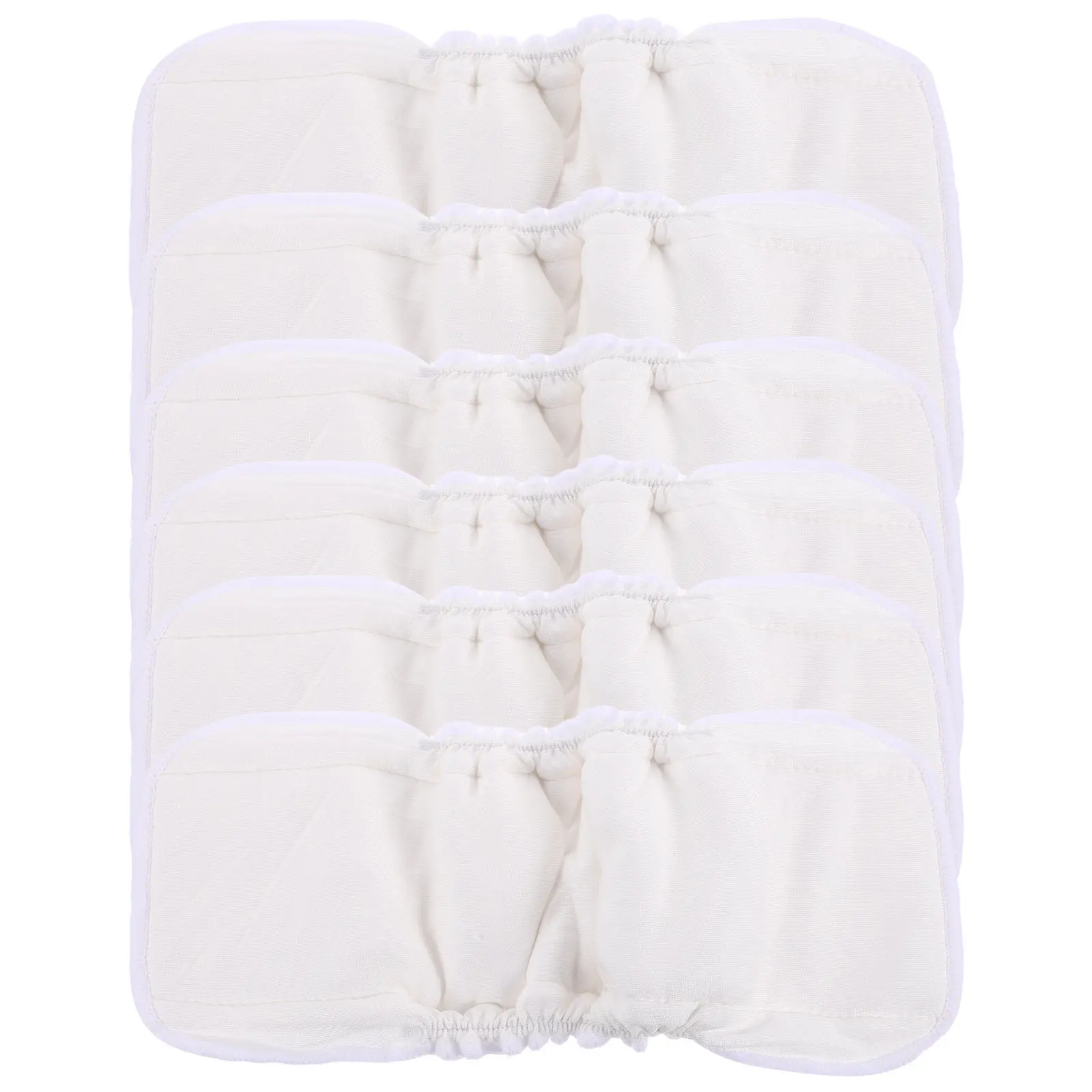 6 قطعة حفاضات من ألياف الخيزران إدراج بطانات قابلة لإعادة الاستخدام لينة مريحة ماصة حفاضات الطفل القماش حفاضات ألياف الخيزران