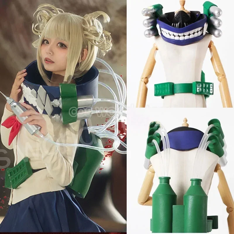 

Anime My Hero Academia Toga Himiko Wig Halloween Cosplay Suck blood Props Boku No Hero Academia Himiko Toga Costumes Accessories