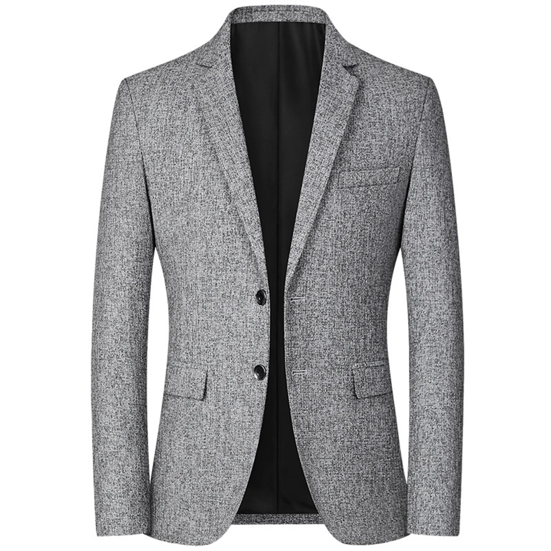 

Men Blazer Jacket 2025 Casual Suit Spring Autumn Lightweight Non Iron Slim Fit Office Formal Wear Mens Coat