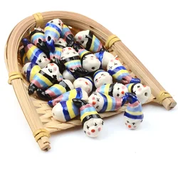 Little Cute Ceramic Beads Porcelain Loose Beads for Jewelry Making DIY Handmade Earrings Necklace Bracelet