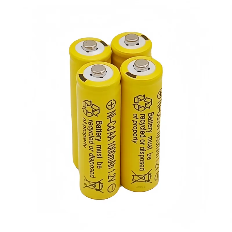 100% original AA 1.2V 1000mAh Ni-Cd rechargeable lpega battery, suitable for flashlight electric toys.