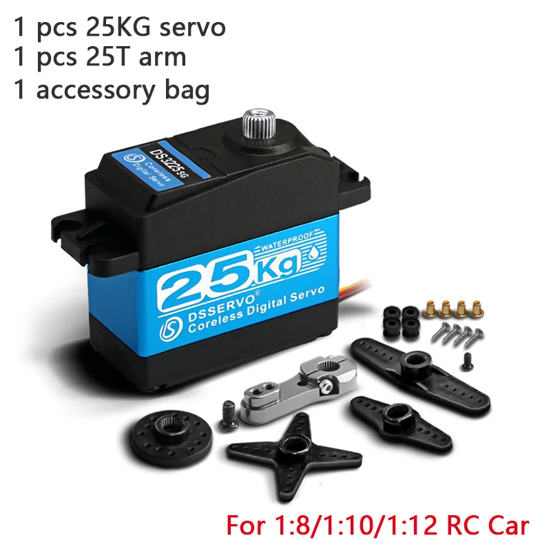 Dsservo 1X Coreless servo 25kg 35KG high speed servo pro digital und Edelstahl getriebe servo arduino servo für Robotic DIY, RC auto 6