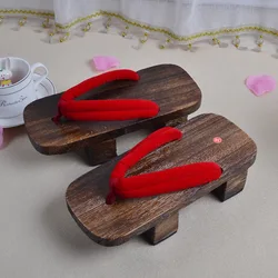 Unisex Paulownia Wooden Japanese Traditional Geta Clogs Man Woman Ninja Cosplay Demon Slayer Flip Flops Summer Outdoor Sandals