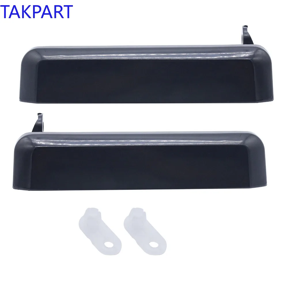 TAKPART Outside Exterior Door Handle Front Pair Set for Nissan Pickup Truck 8060601A10, 8060701A10