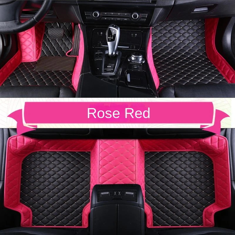 YUCKJU Custom Leather Car Mats For Land Rover All Models Rover Range Evoque Sport Freelander 1 2 Accessories Automotive Carpet