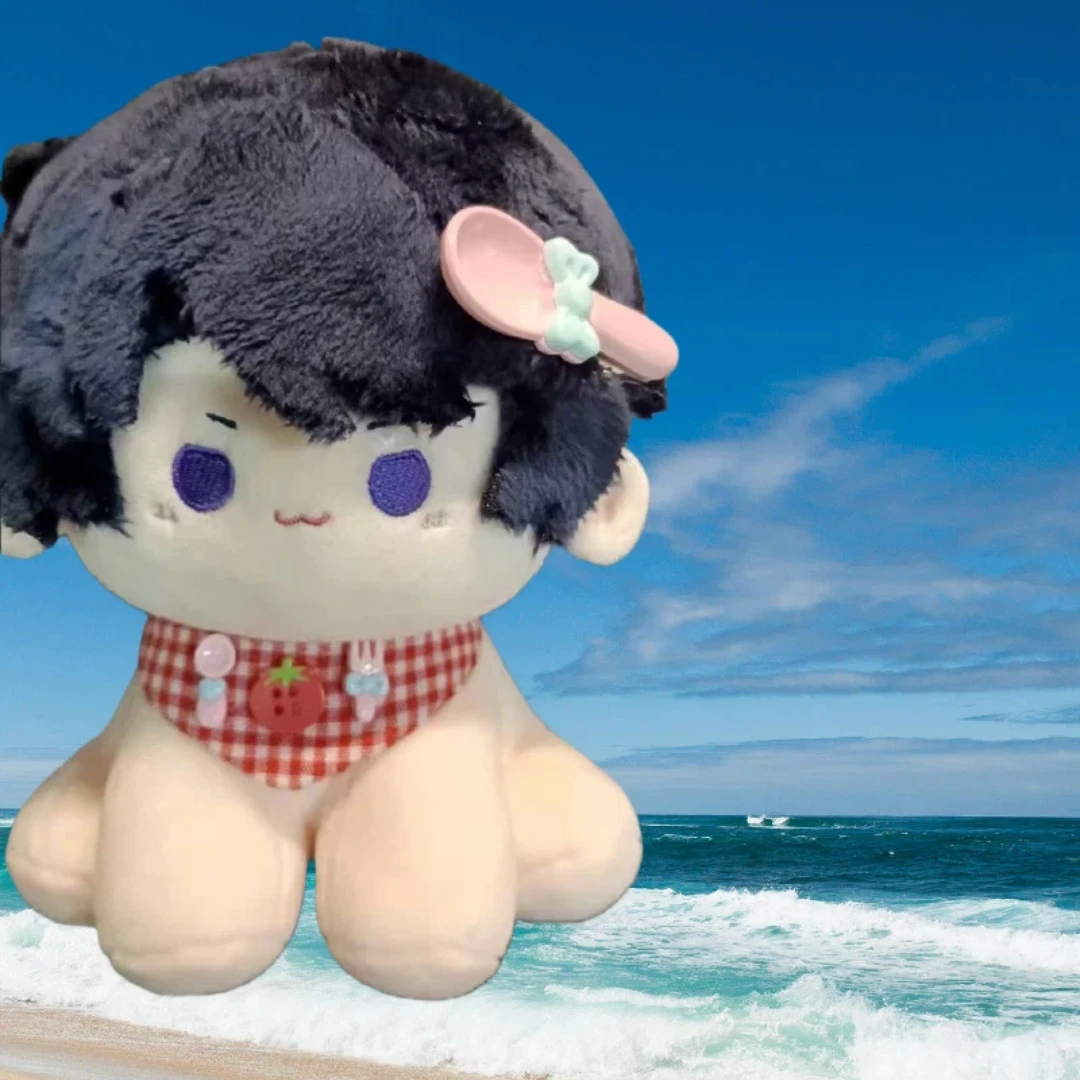 

Lizeyan15cm EVOL and LOVE Plush Doll Toys Purple Hair Cute Cartoon Girl Monster Cosplay Cotton Body Dress Up Clothes Gift