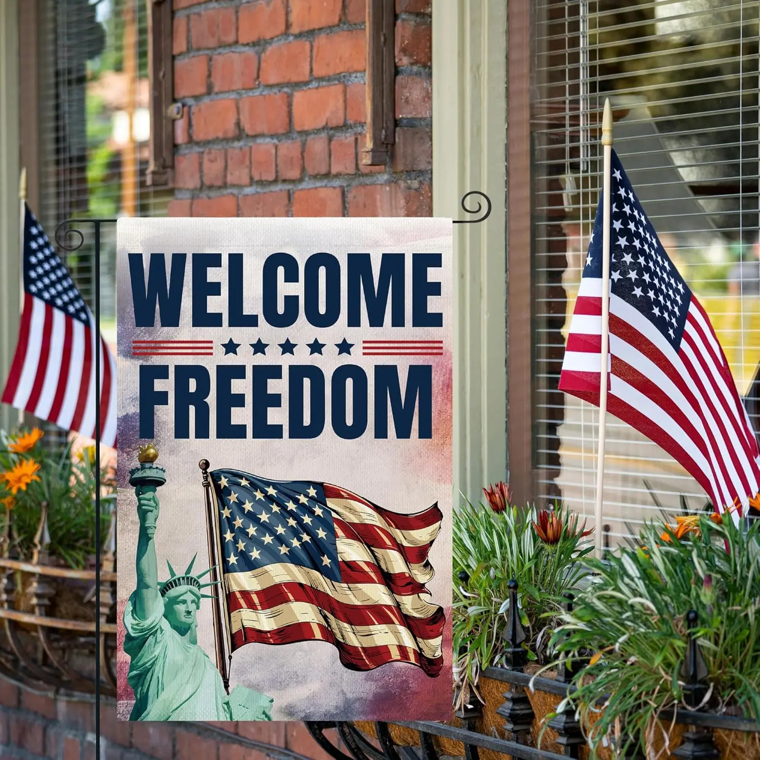 Patriotic Garden Flag - Memorial Day Decorations Independence Day 4th of July Decorations 4th of July Garden Flag Labor Day jjp