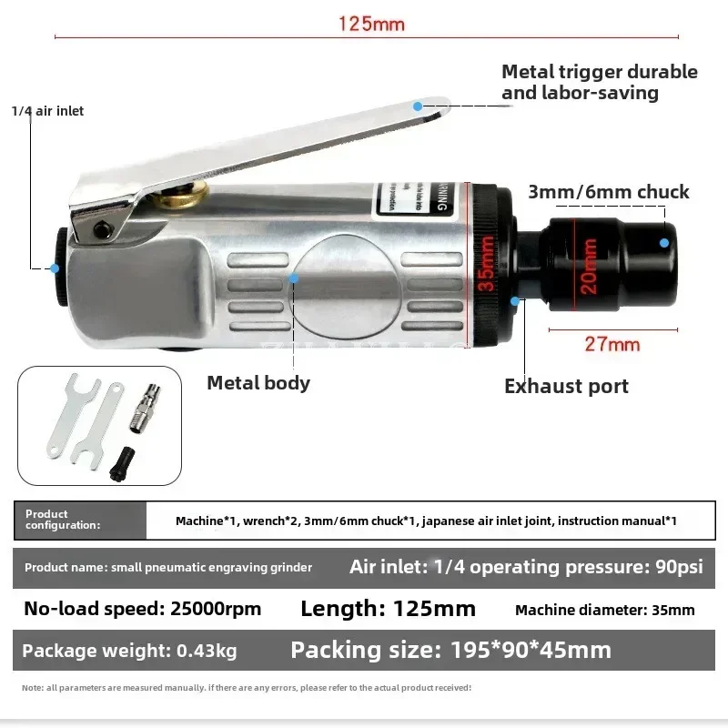 

Pneumatic Carving and Polishing Machine, Pneumatic Tire Repair, Grinding Wheel Polishing, Deburring Tool