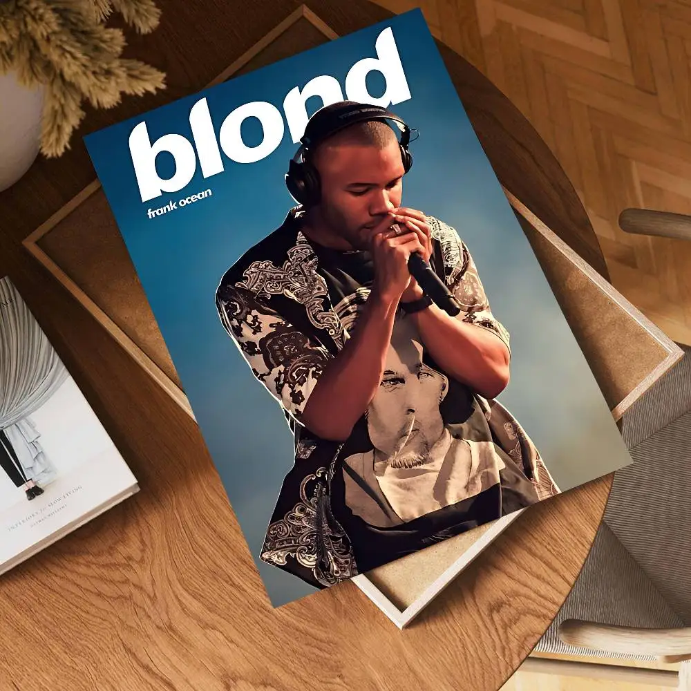 Frank Blonde Oceans Whitepaper Poster Waterproof Paper Sticker Coffee House Bar Aesthetic Art Wall Painting