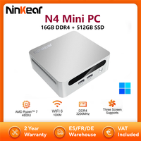 Ninkear N4 MINI PC AMD Ryzen™ 5 4600H Up to 4.2 GHz 16GB DDR4 512GB SSD WiFi 6 BT 5.2 Support 8K 3 Screen Windows 11 Computer
