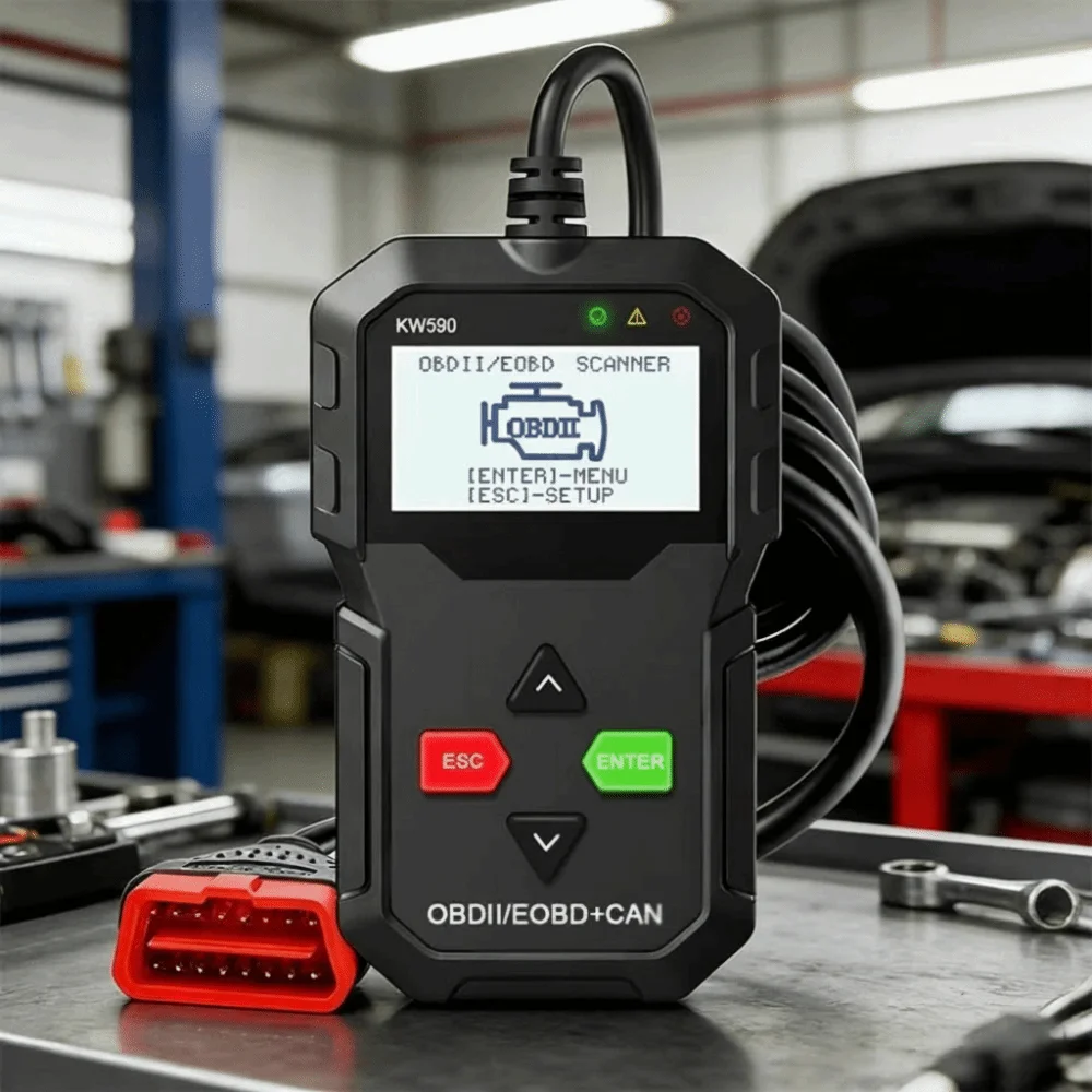Universal Car Fault Diagnosis Instrument Accurate OBD 2 Diagnostic Scanning Tools Check Engine Light Efficient