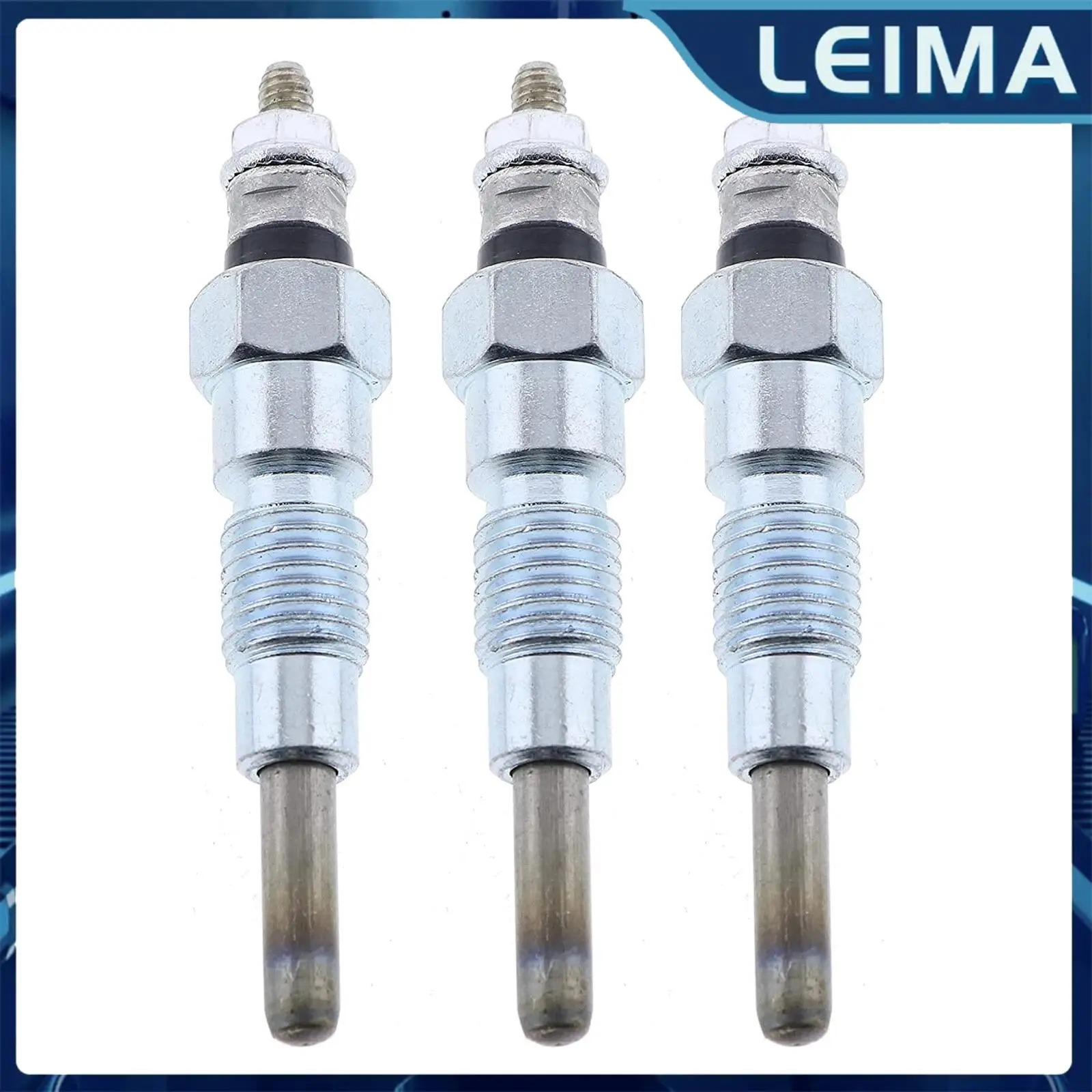 3 Peças Velas de Incandescência M87919 AT110814 para John Deere 330 332 430 455 X495 X595 655 755 Yanmar 3TN66C 3TN66UJ 3TNA72UJ 3TNA72UJ3 3TNE74