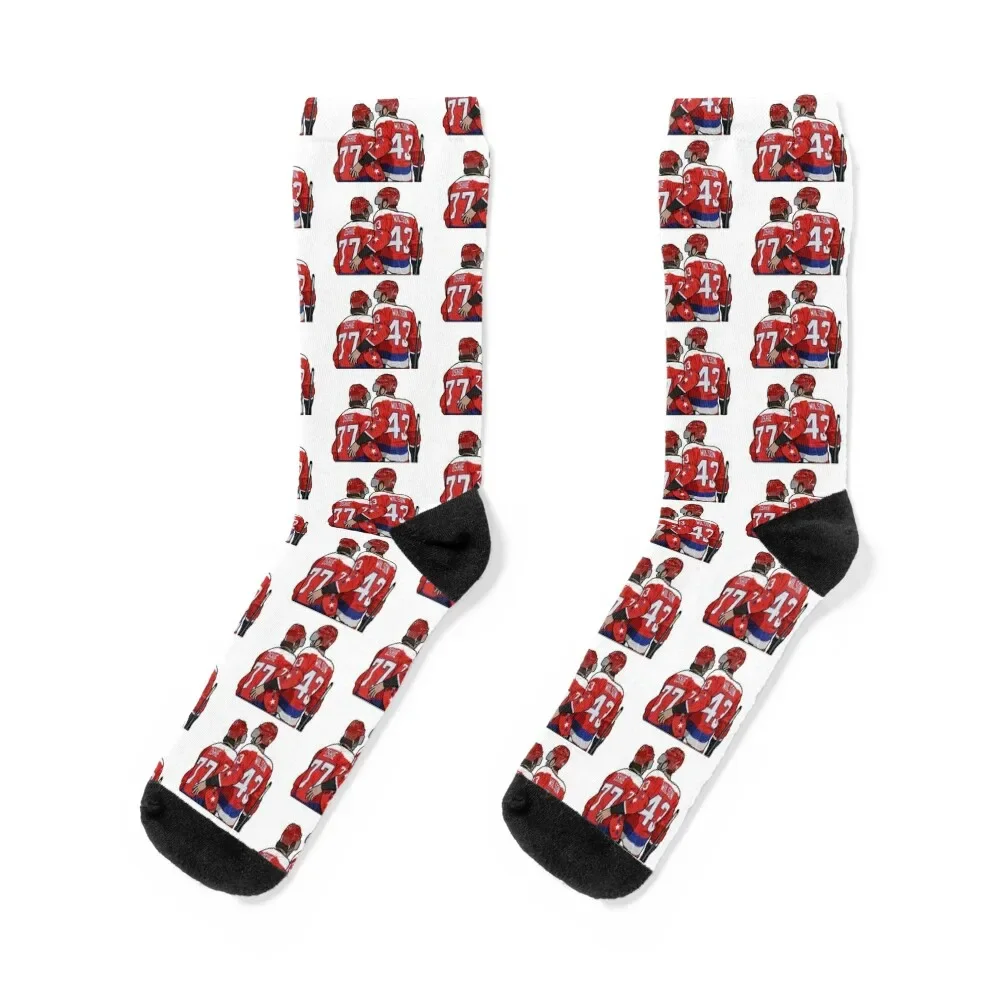 

Tom Wilson and TJ Oshie Socks warm winter New year's Climbing hiking Ladies Socks Men's