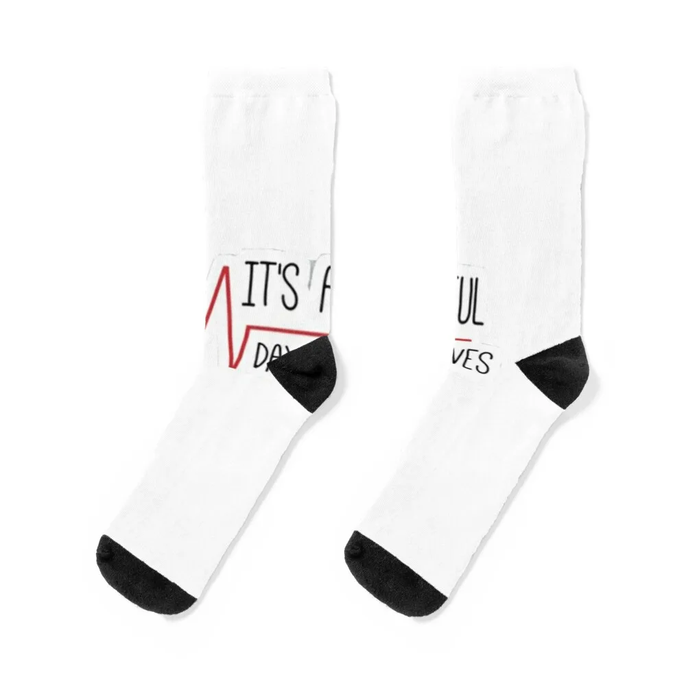 Grey’s Anatomy Classic Socks warm winter aesthetic moving stockings Socks For Women Men's